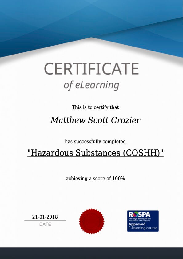 COSHH-Course